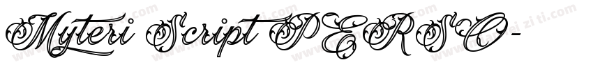 Myteri Script PERSO字体转换